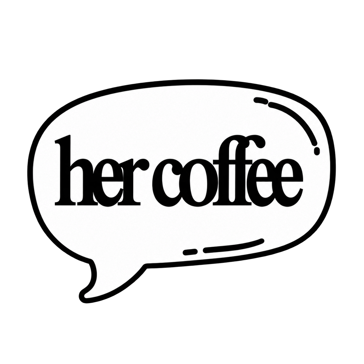 her coffee